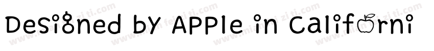 Designed by Apple in California Q m字体转换